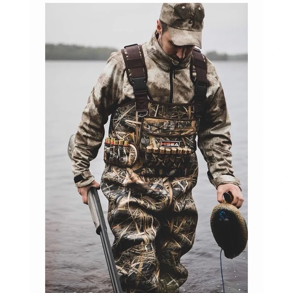 HISEA Chest Waders Size 10 600G Insulated Neoprene Waterproof Fishing Hunting